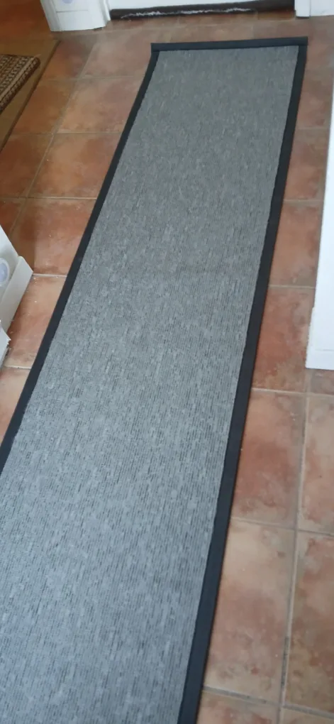 Grey Runner Rug with Black Border image indicator(2)