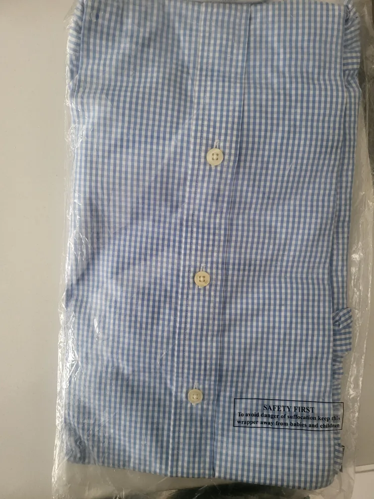 Rare TM Lewin Men's Gingham Dress Shirt - Size 17-36 image indicator(3)