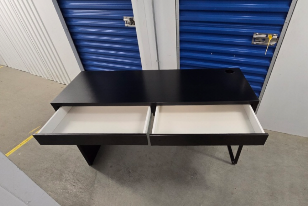 Black Desk with Two Drawers - photo 3