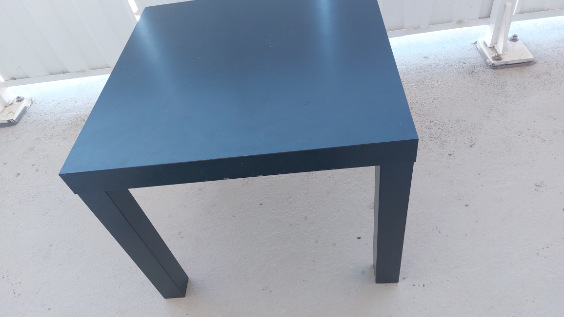 Black Ikea Square End Table