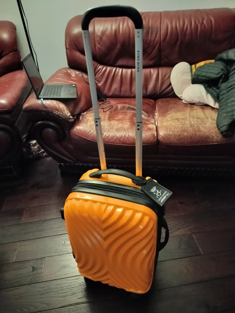 Fido Dido Orange Carry-On Suitcase 12" x 8" x 18" image indicator(4)