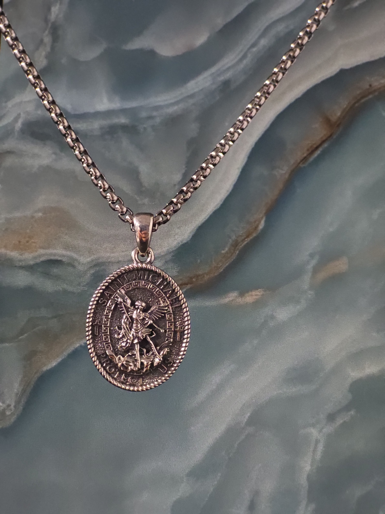 Saint Michael Pendant Necklace - photo 3