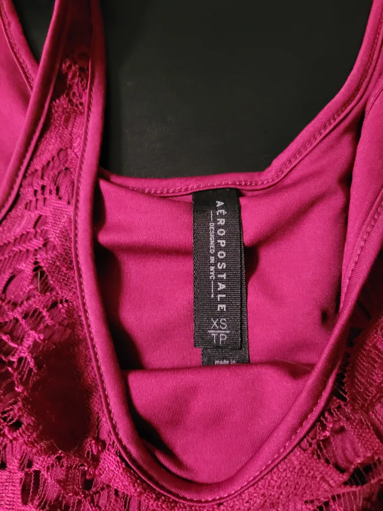 Aéropostale Maroon Lace Dress, Size XS image indicator(2)