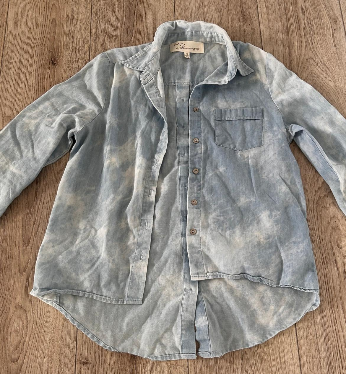 Vintage Havana Tie-Dye Button-Down Shirt Size S