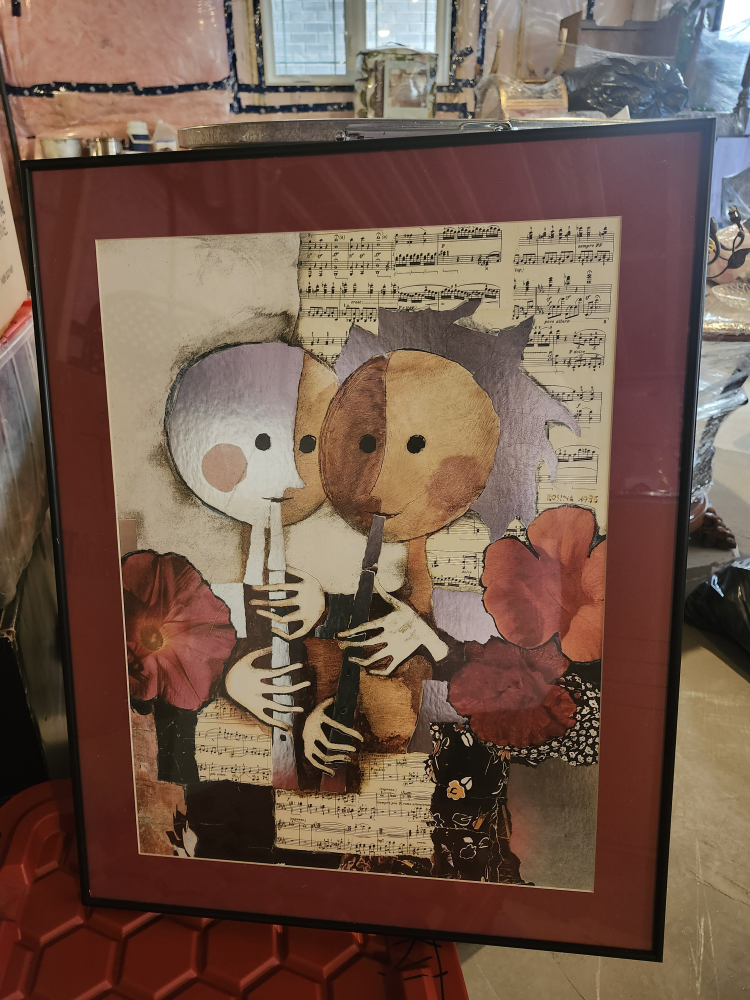 Framed Musical Collage Print