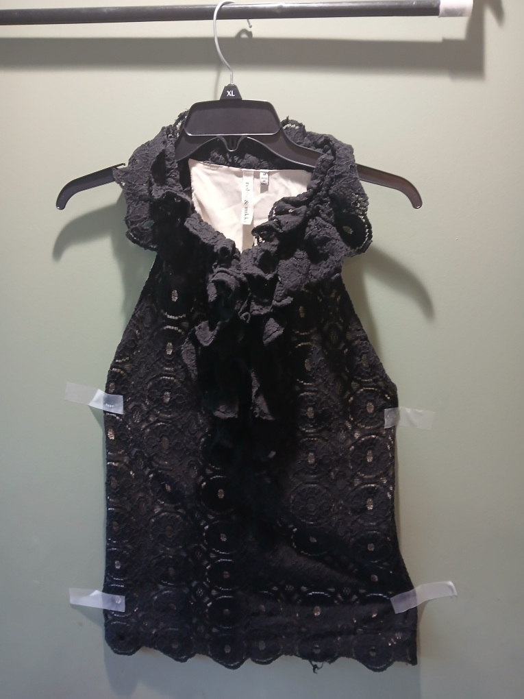 Black Lace Halter mini dress Size S-M - photo 3