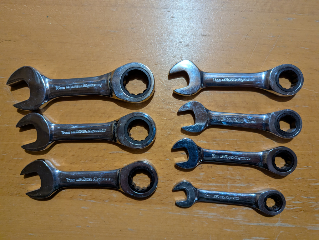 Maximum Stubby ratchet wrench sets