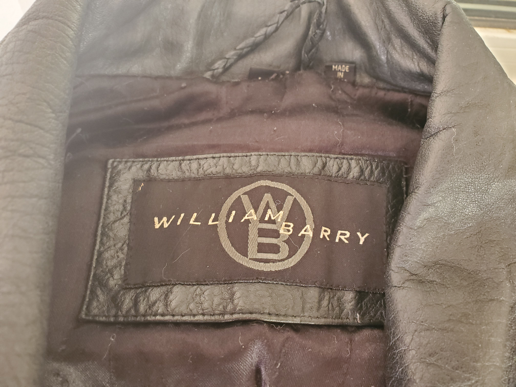 Vintage William Barry Leather Jacket with Red Fringe - photo 3