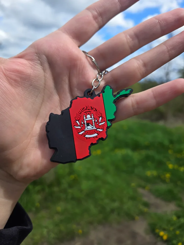 2D Country & Flag Key Charm, Double Sided image indicator(10)