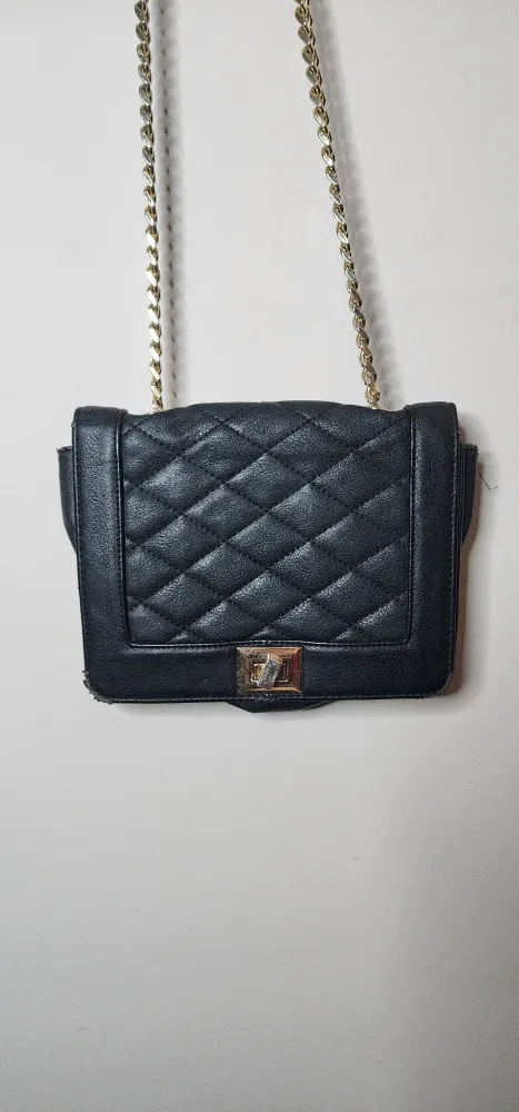 BEBE Black Quilted Shoulder Bag thumbnail