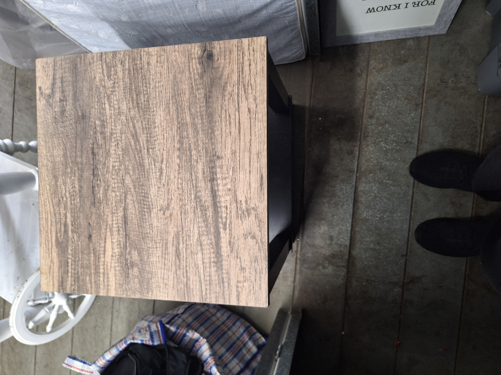 Small Black and Wood Accent Table - photo 5