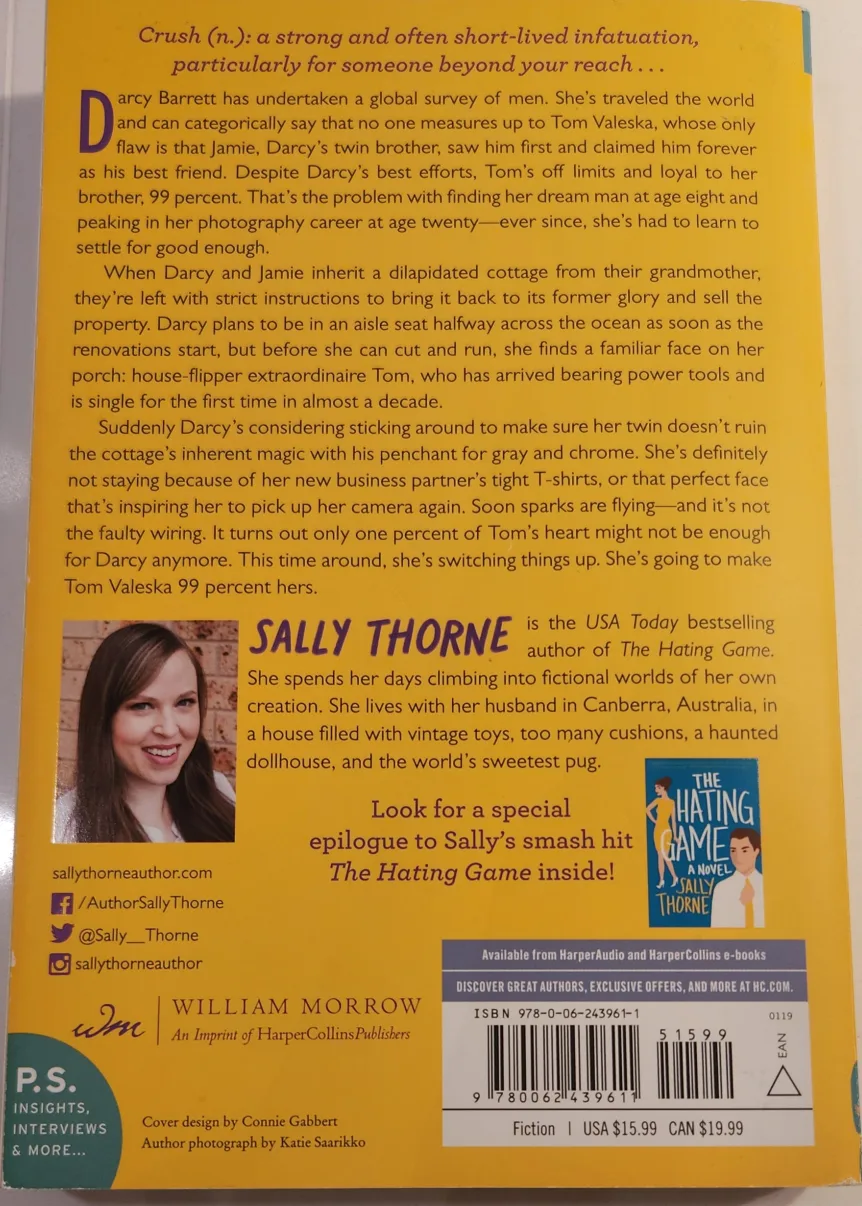 99 Percent Mine by Sally Thorne - Paperback Book image indicator(2)