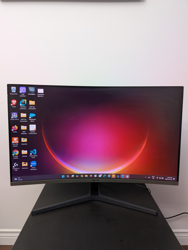 Samsung 32-inch Curved Monitor | 75Hz | LC32R500FHXZA