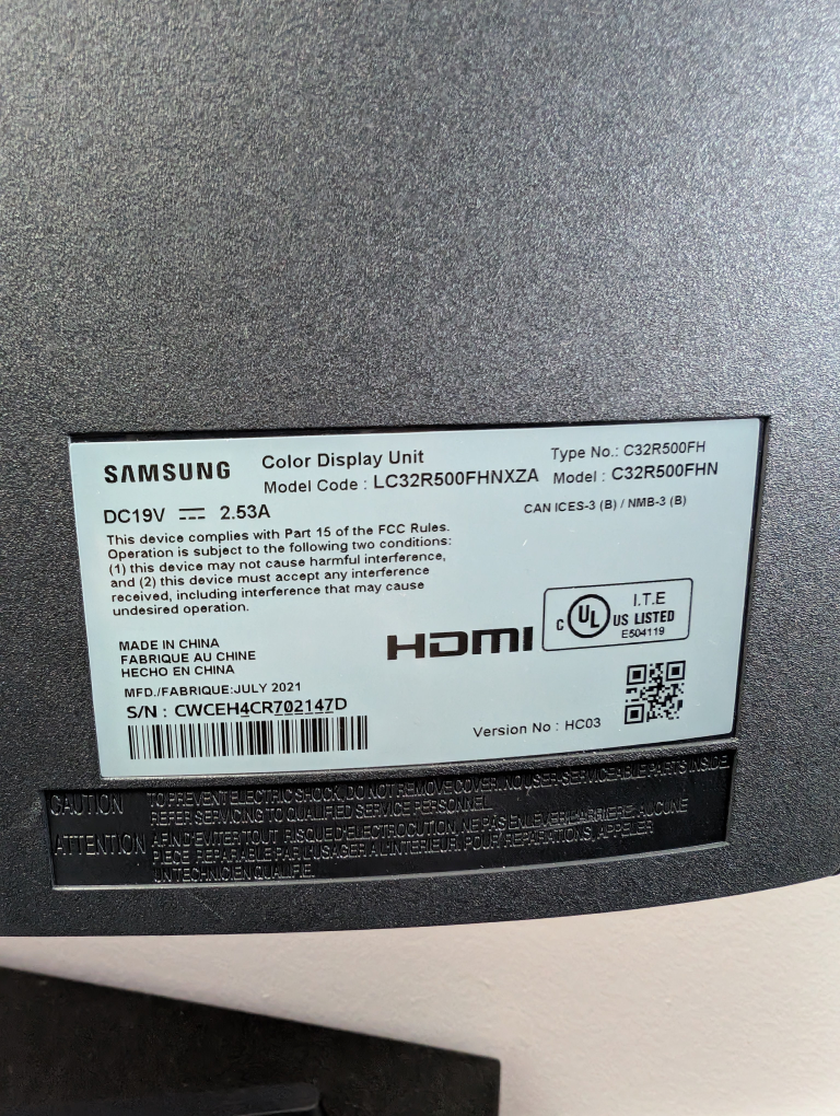Samsung 32-inch Curved Monitor | 75Hz | LC32R500FHXZA - photo 2