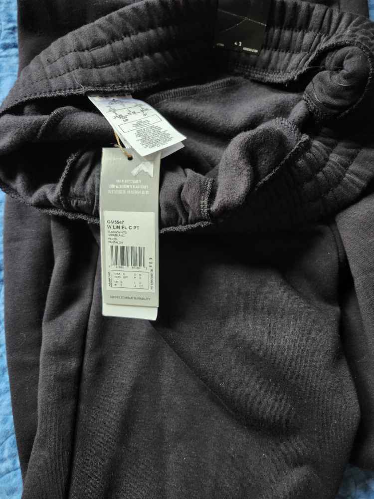Adidas youth Black Slim Fit Joggers size small - photo 4