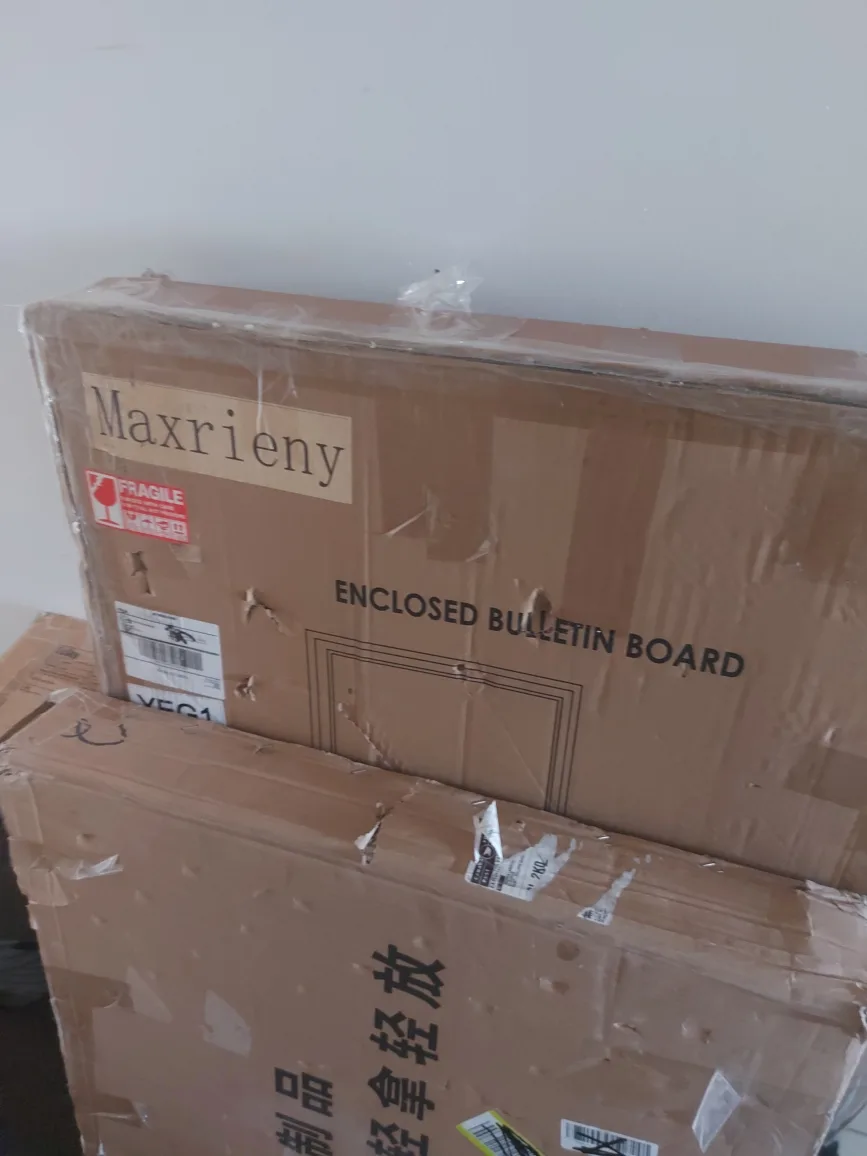 Maxrieny Outdoor Enclosed Bulletin Board image indicator(9)