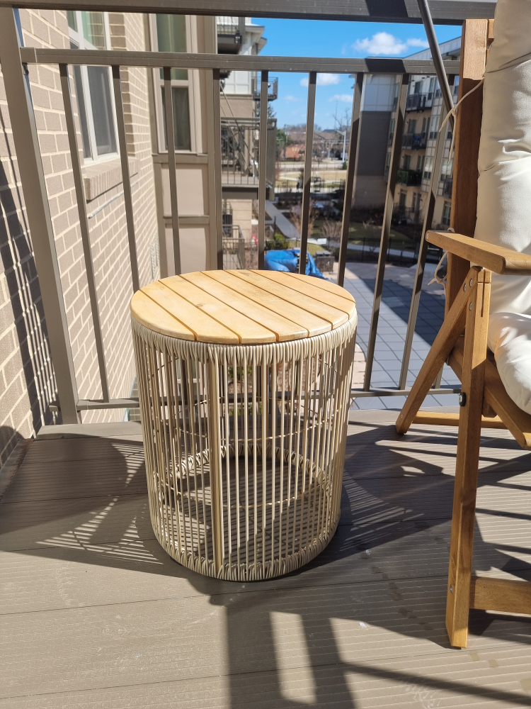 Outdoor Patio Chairs and Side Table Set - photo 2