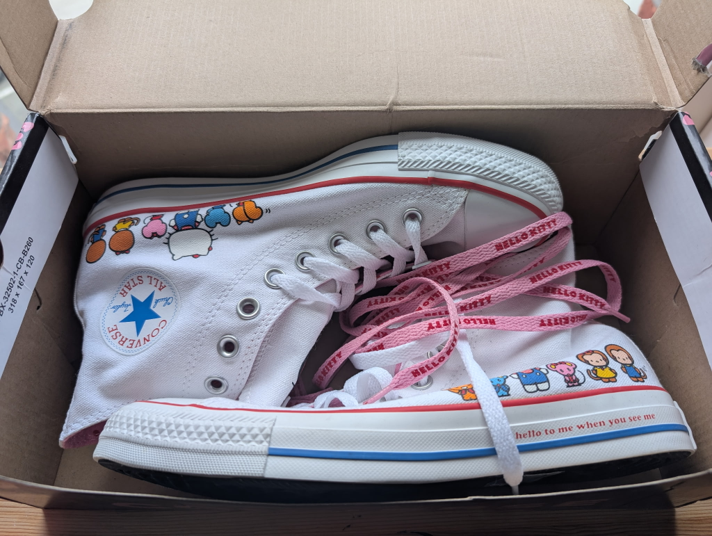 Converse x Hello Kitty High-Top Sneakers - Size 8.5 - photo 2