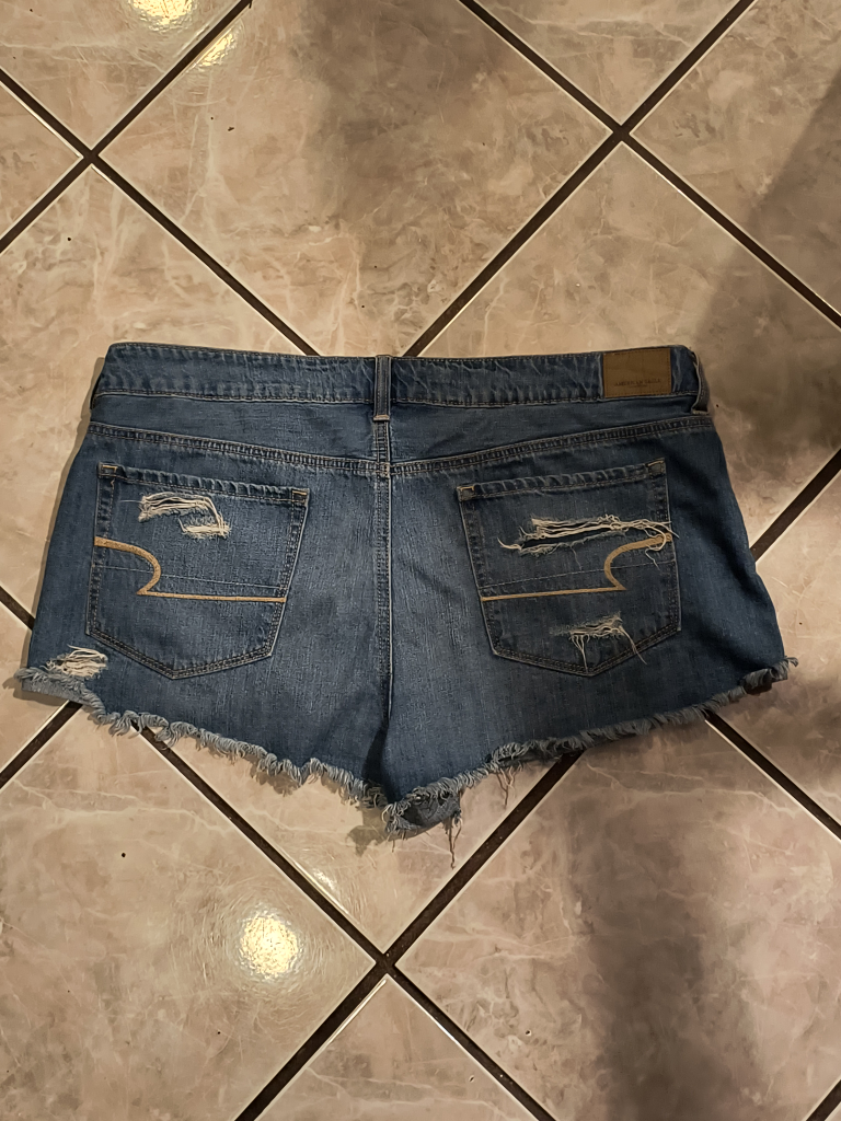 American Eagle Outfitters Distressed Denim Shorts - Size 16 - photo 3