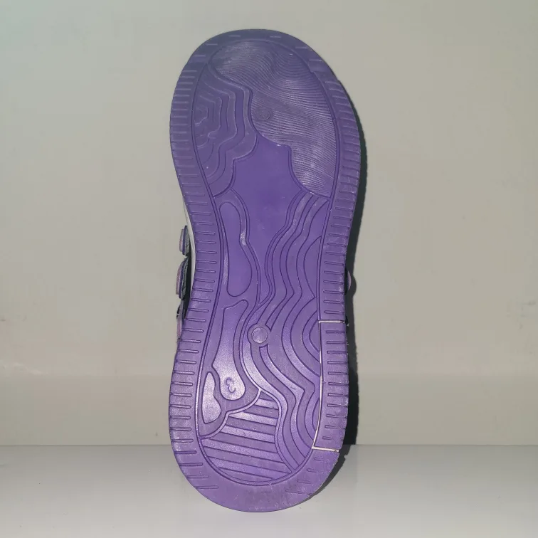 Kids' Eraser Brand Purple and Black High-Top Sneakers image indicator(2)