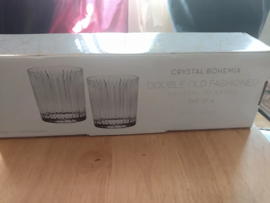 Crystal Bohemia Double Old Fashioned Glasses - Set of 4 thumbnail