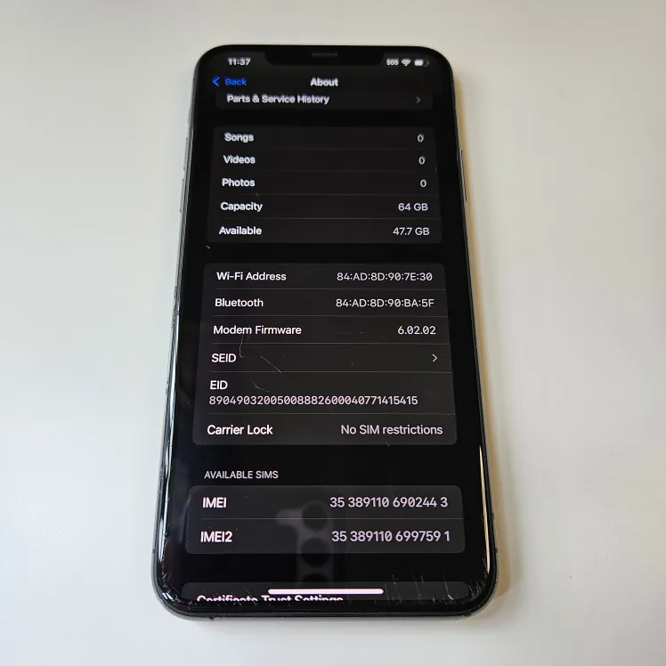 iPhone 11 Pro Max - Space Grey - Excellent Condition image indicator(4)