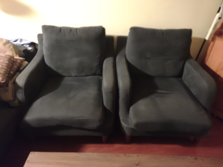 Dark Grey Two-Seater Sofa & 2 one -seater sofa - photo 3