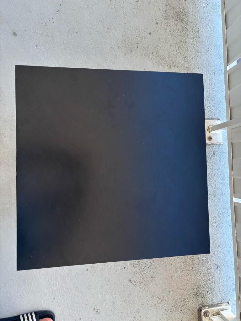 Black Ikea Square End Table - photo 2