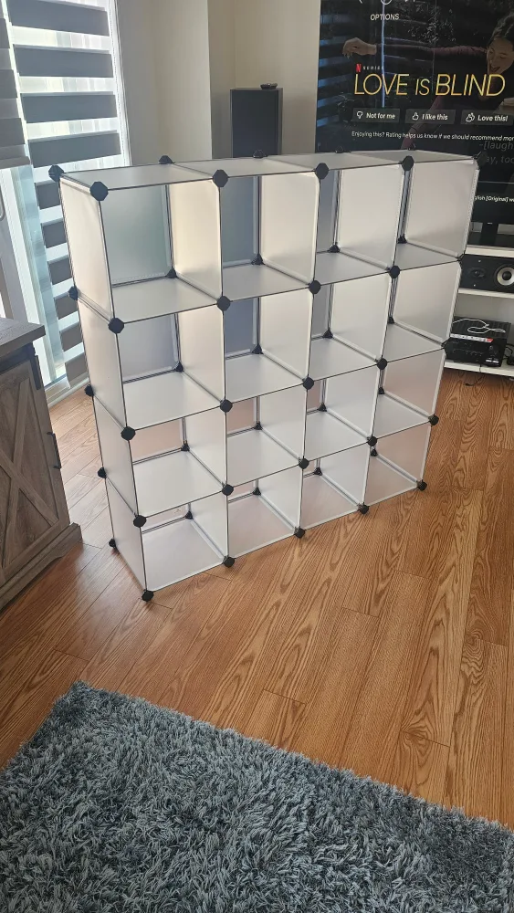 16 Cube Storage Organizer - White image indicator(2)