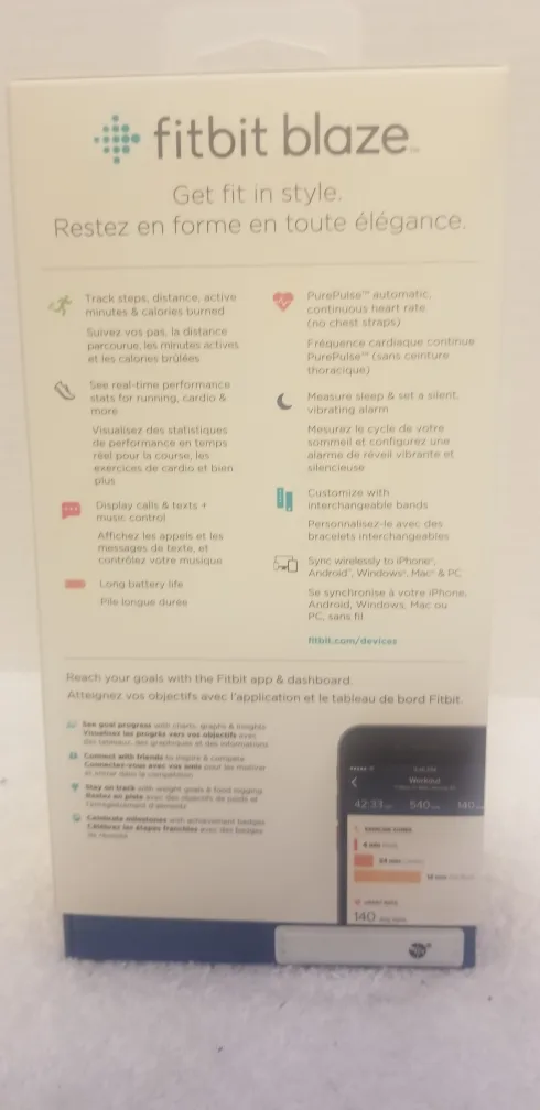 Fitbit Blaze Smart Fitness Watch - Black Band image indicator(7)