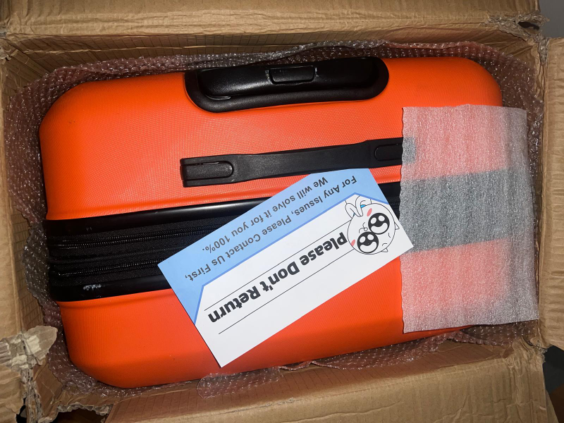 Showkoo 4-Piece Luggage Set - Bright Orange - photo 4