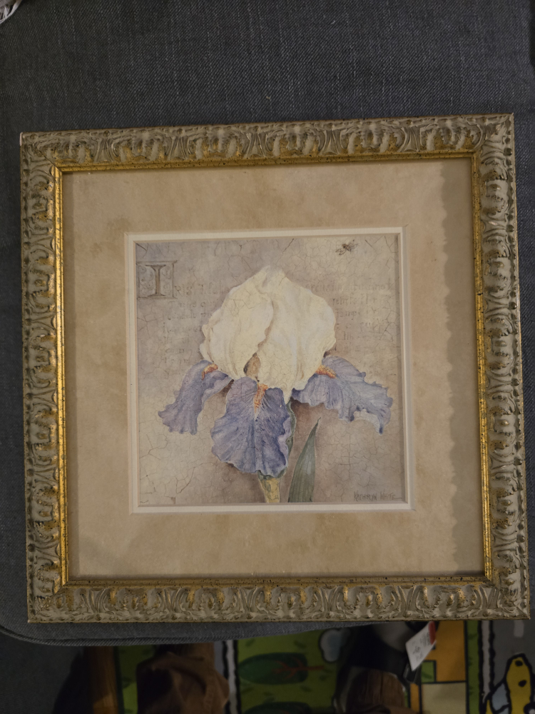 Set of Three Kathryn White Floral Art Prints