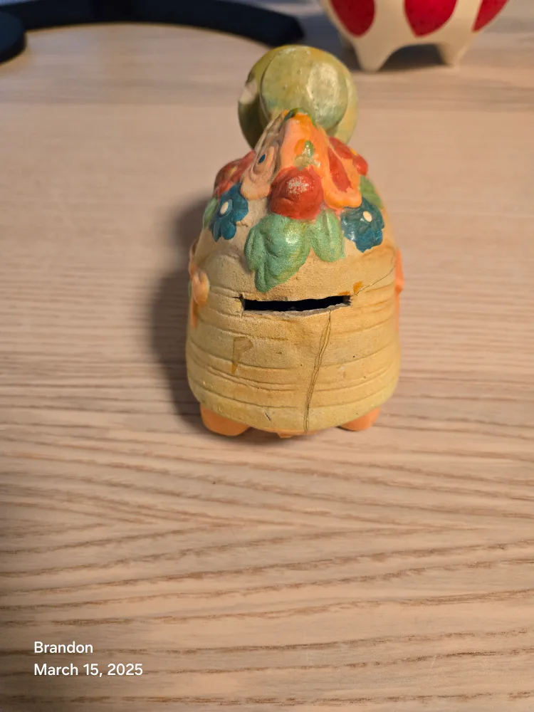 Antique Turtle Piggy Bank. 40 years old. +. vitnage image indicator(3)