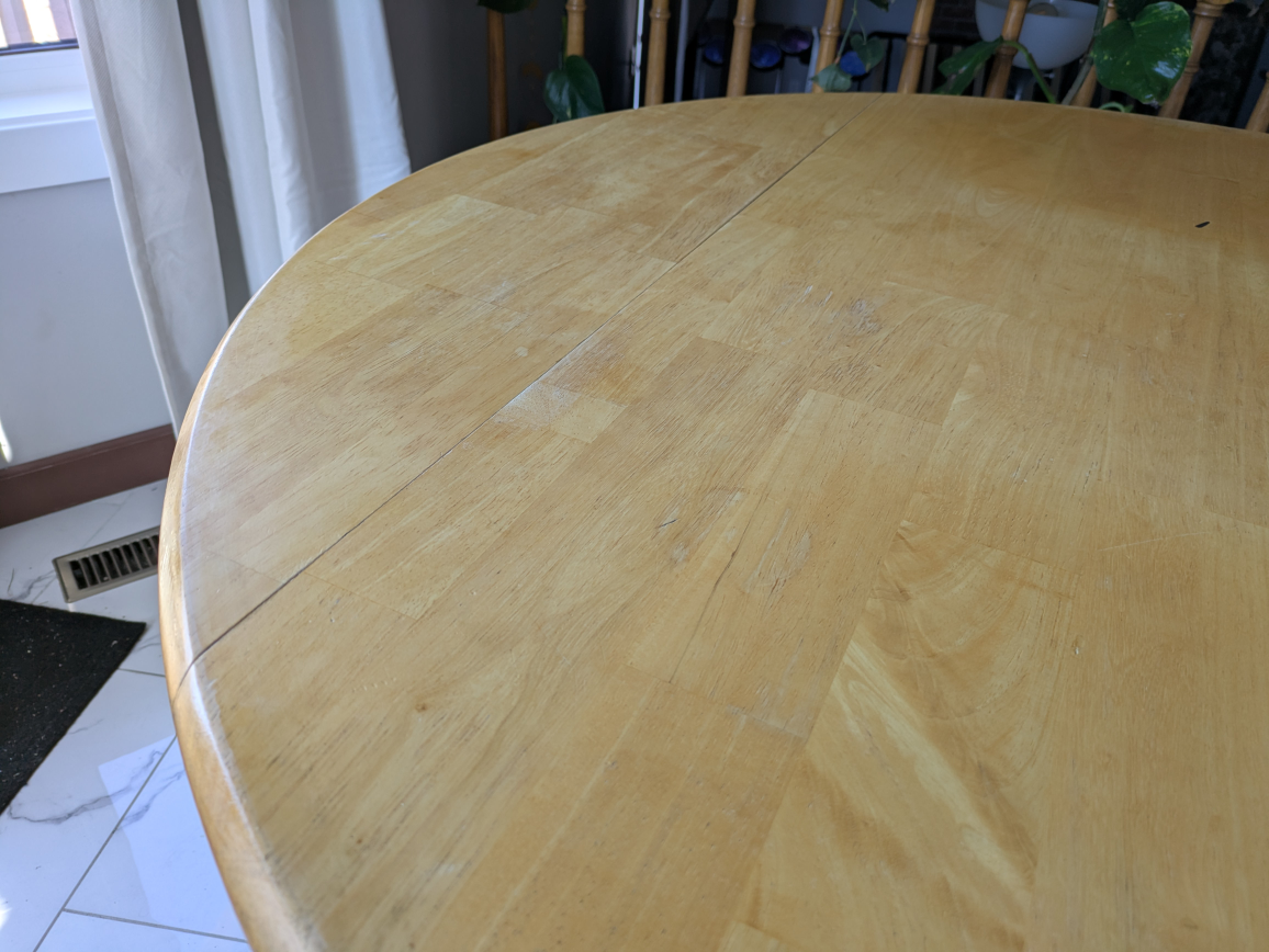 Round Drop-Leaf Table - photo 4