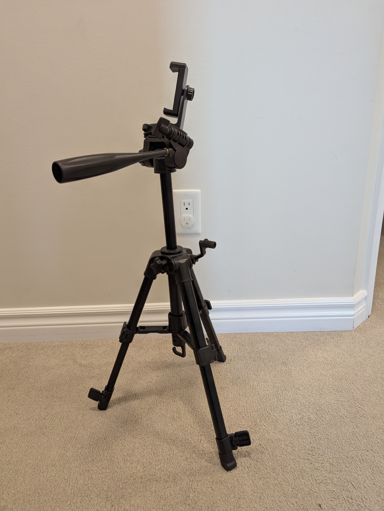 Portable Tripod Stand with Phone Holder - photo 2