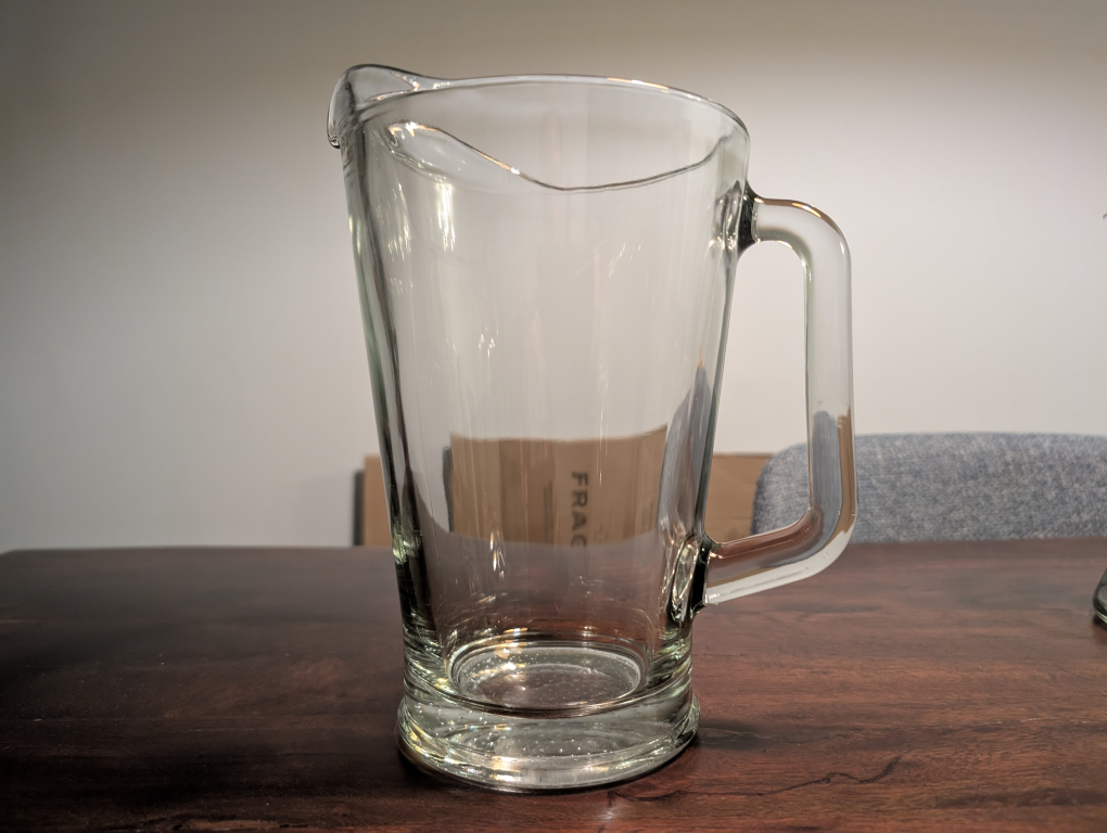 Set of Four Clear Glass Vases and Pitcher - photo 5
