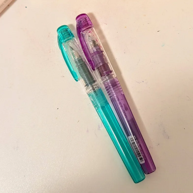 Platinum Preppy Fountain Pens - Teal and Purple image indicator(2)