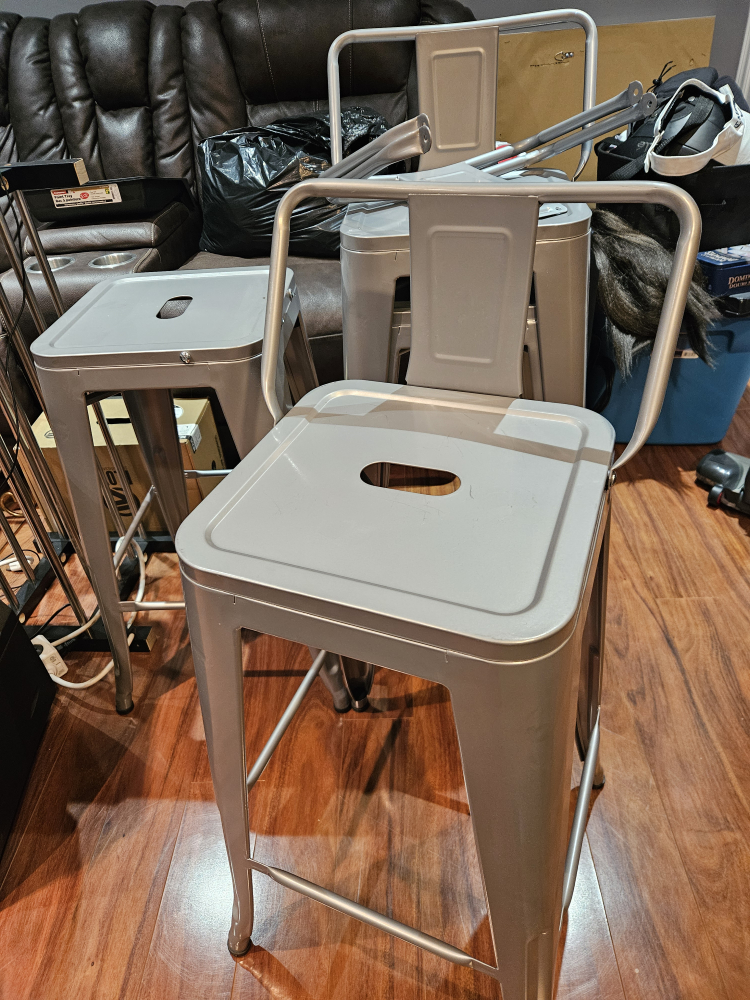 Set of four Metal Stools