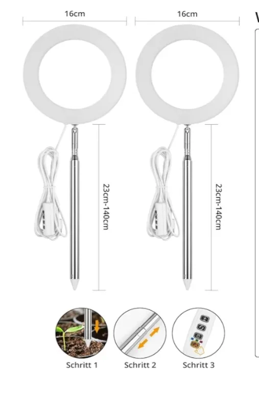 LORDEM Plant Grow Light with Adjustable Stand image indicator(6)