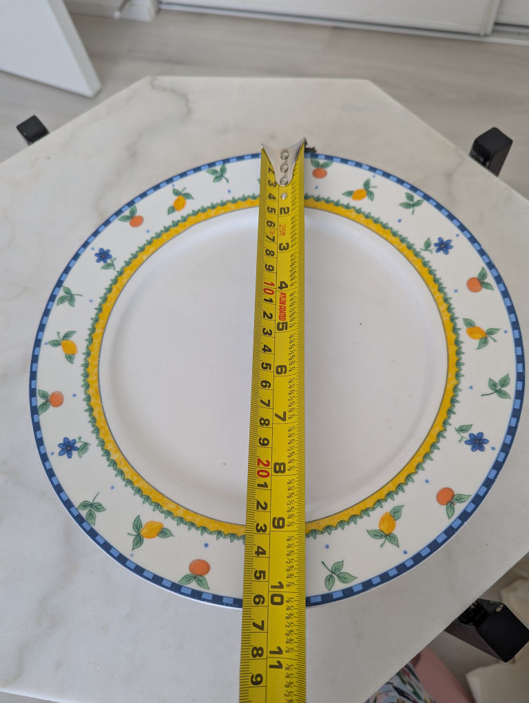 Set of four Fine Porcelain China dinner plates - photo 4