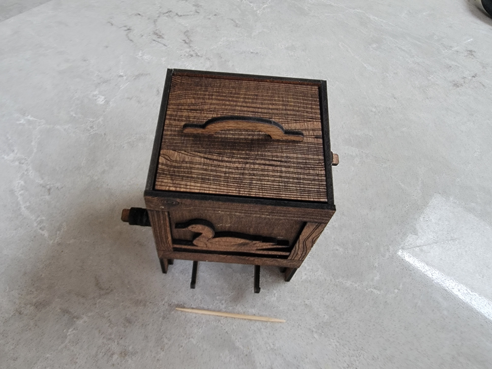 Wooden Toothpick Dispenser with Duck Design - photo 2
