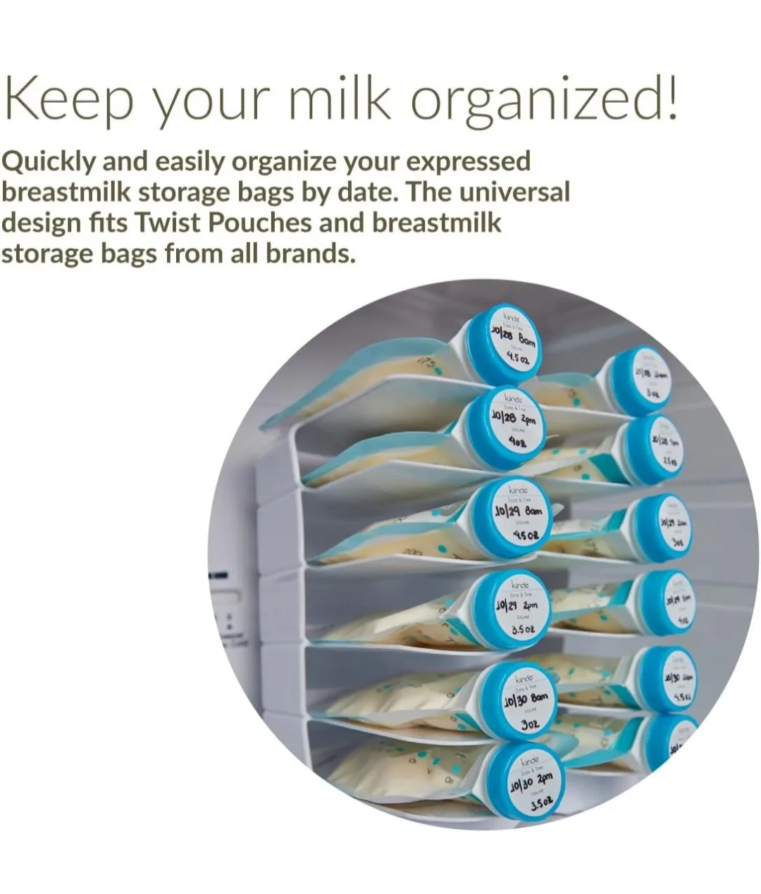 Kinde Breast Milk Storage Rack image indicator(4)