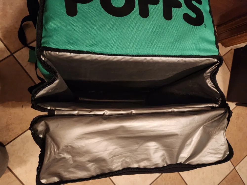 (Excellent) Big Insulated Delivery Bag/Backpack image indicator(4)