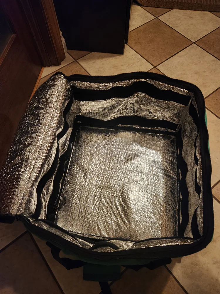 (Excellent) Big Insulated Delivery Bag/Backpack image indicator(6)