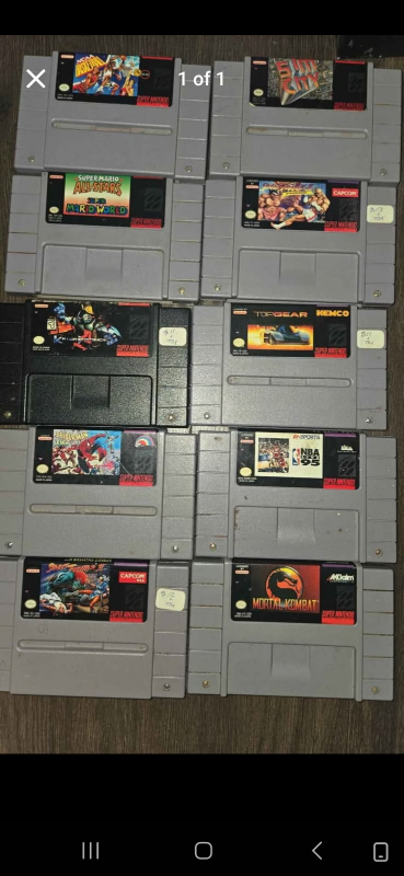 Lot of 8 Super Nintendo Games