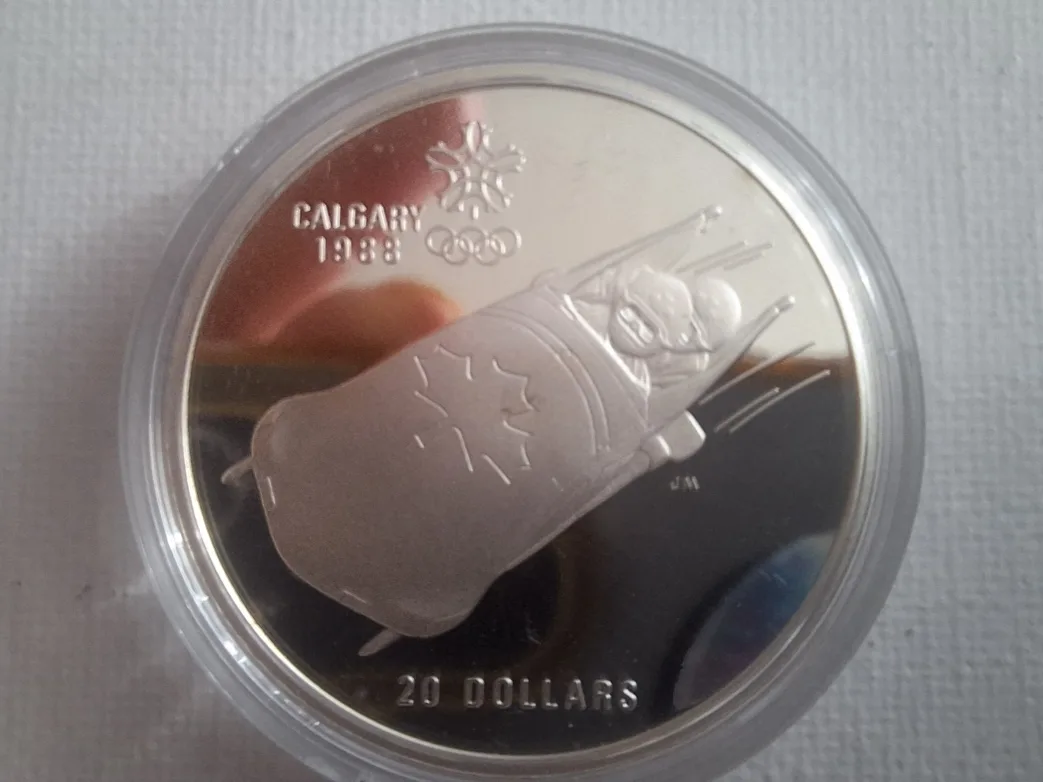 Calgary 1988 Sterling Silver Olympic Winter Coins image indicator(5)
