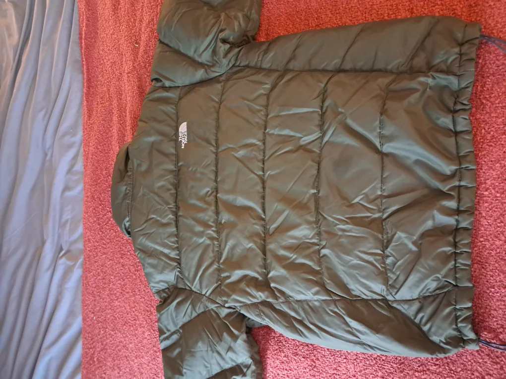 Men's The North Face 550 Down Jacket - Olive Green - Size M image indicator(5)