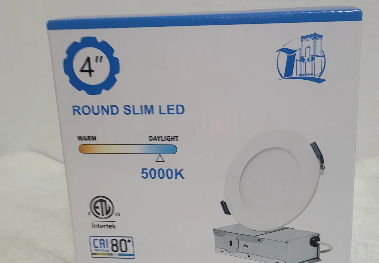 4" Round Slim LED Recessed Light - Daylight 5000K image indicator(4)