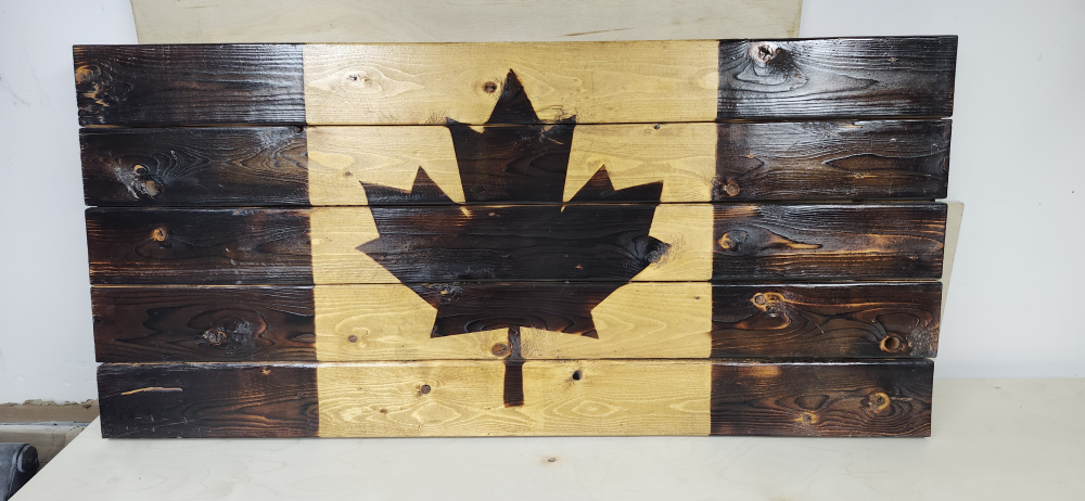 Canadian Flag Wood Wall Decor