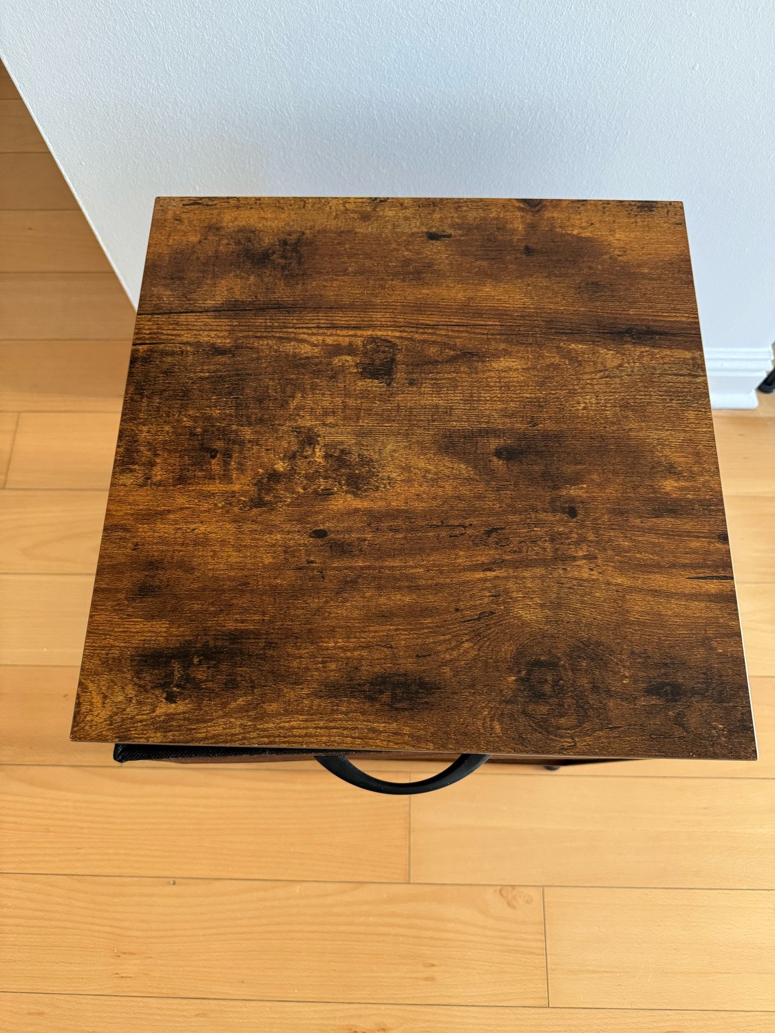 Wooden Nightstand with Drawer and Shelf - photo 4